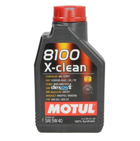 Ulei de motor sintetic MOTUL 8100 X-CLEAN 5W40, 1 litru